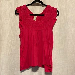 Hot pink free people top